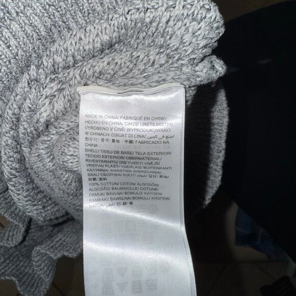 Calvin Klein Jeans Knit Quarter Zip Mock Neck Sweater in Gray Size Small - Picture 5 of 6